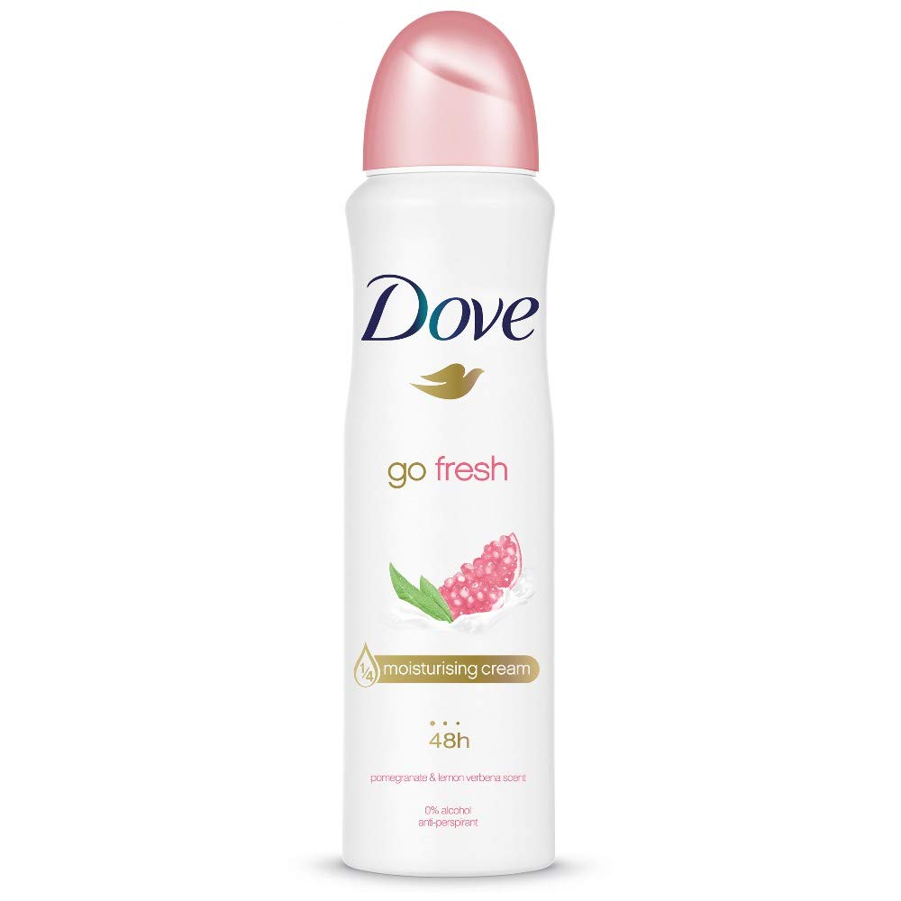 Dove Deodorant Go Fresh Pomegranate & lemon Verbena Scent Antiperspirant 150ml Can (6 Cans) - Image 2